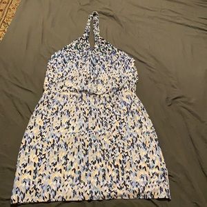 Halter White House Black Market Blue Dress